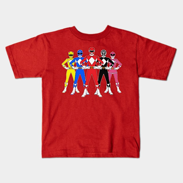 MM Rangers Kids T-Shirt by nickbeta